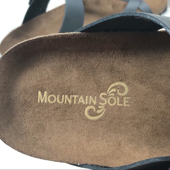 Mountain Sole Shoes Mountain Sole Womens Footbed Sandals Leather